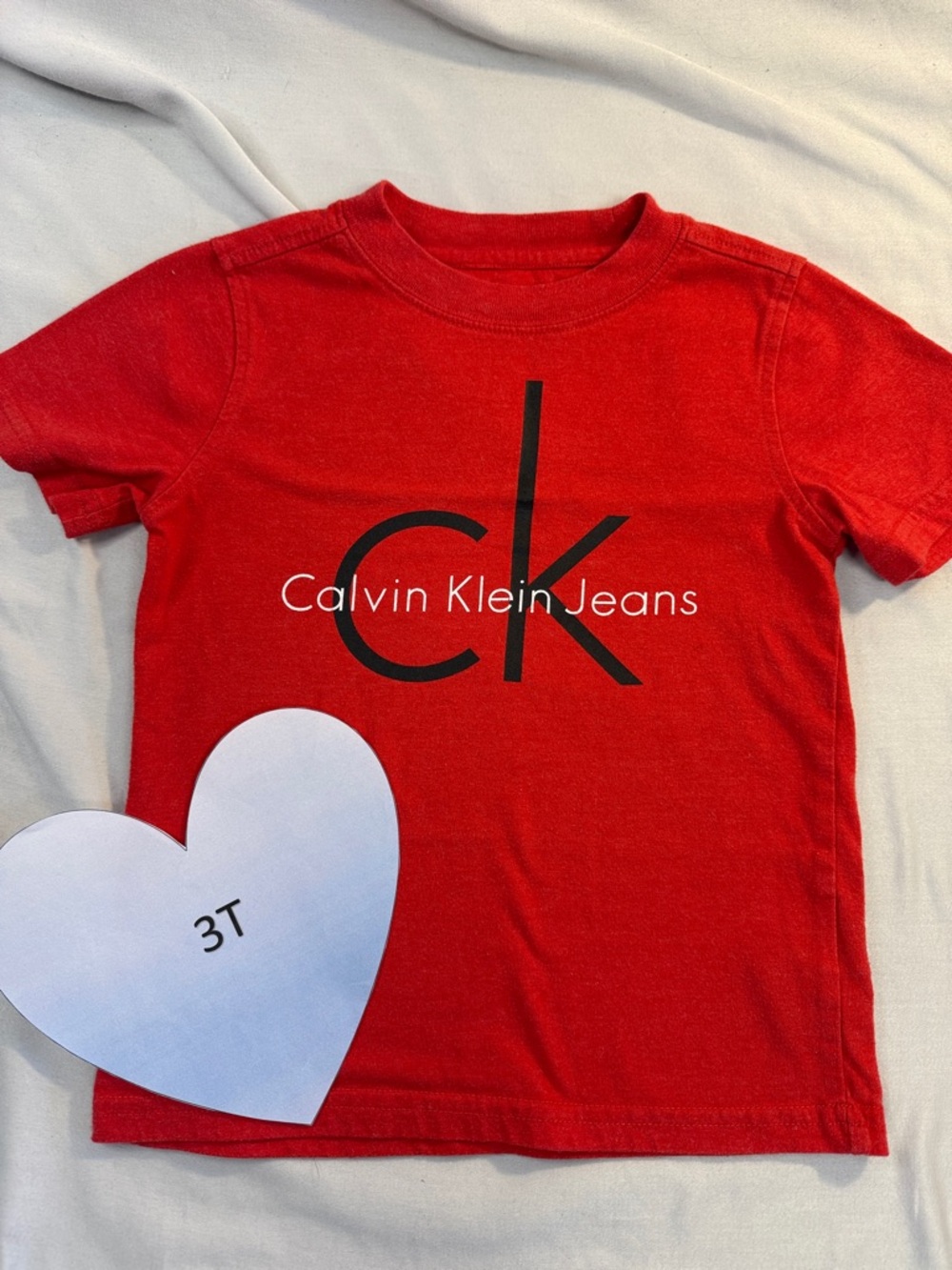 Calvin Klein - Red Tee with Black Logo